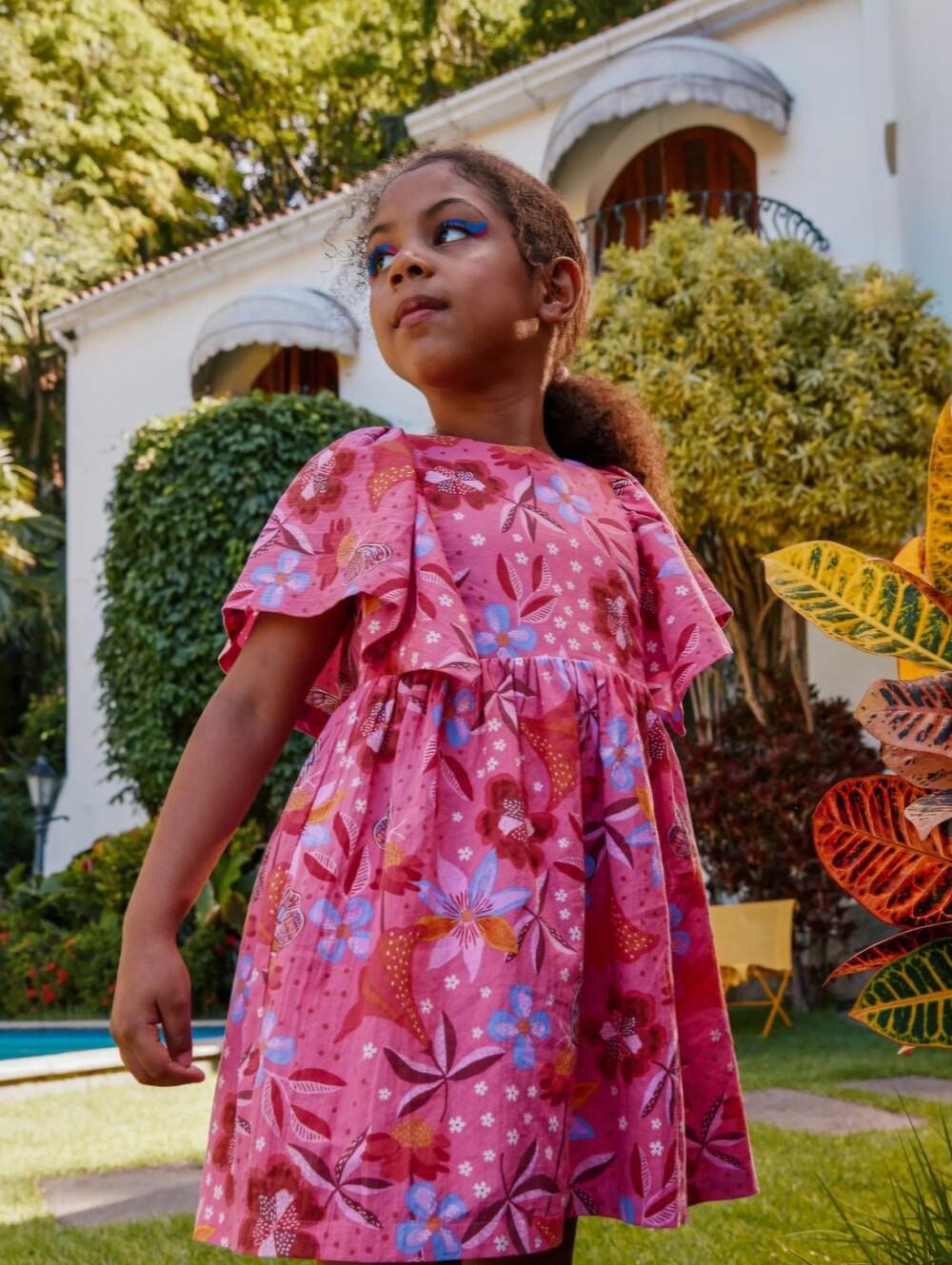 Tea Collection Butterfly Sleeve Twirl Dress 4T